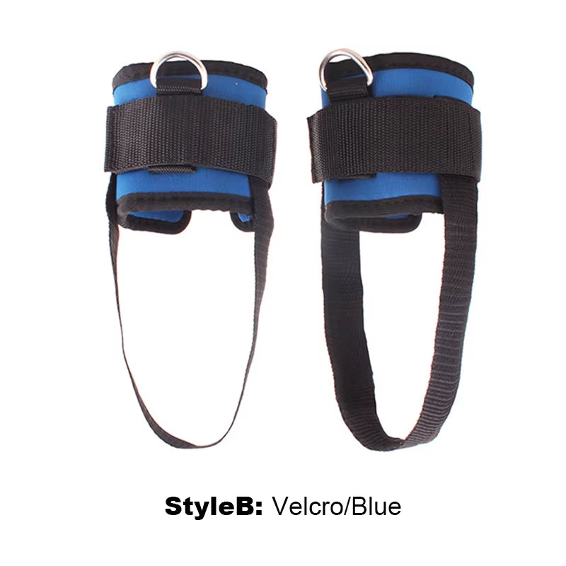 D-Ring Ankle Straps Foot Support Ankle Protector Sports Feet Guard with Foot Strap Cable Machine Leg Gym Training Accessories