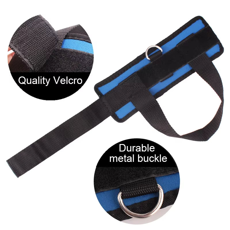 D-Ring Ankle Straps Foot Support Ankle Protector Sports Feet Guard with Foot Strap Cable Machine Leg Gym Training Accessories