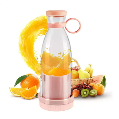 Rechargeable Blender Fresh Juice Maker White/Pink Usb Portable Juice Bottle Mini Fast Electric Blender Smoothie Maker