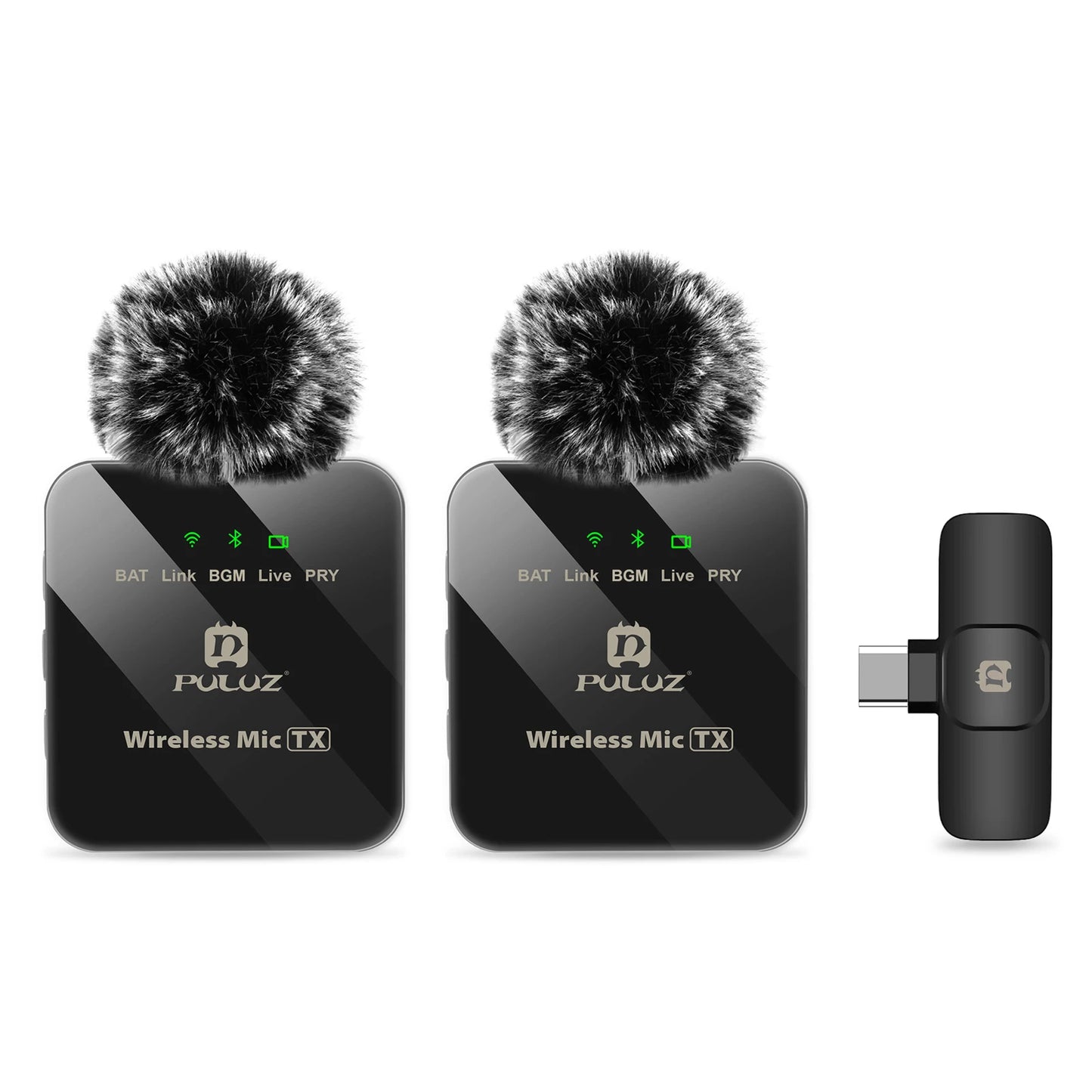 2.4G Wireless Lavalier Microphone Live Broadcast Gaming Microphone for Iphone Type-C Android Camera Audio Video Foryoutube