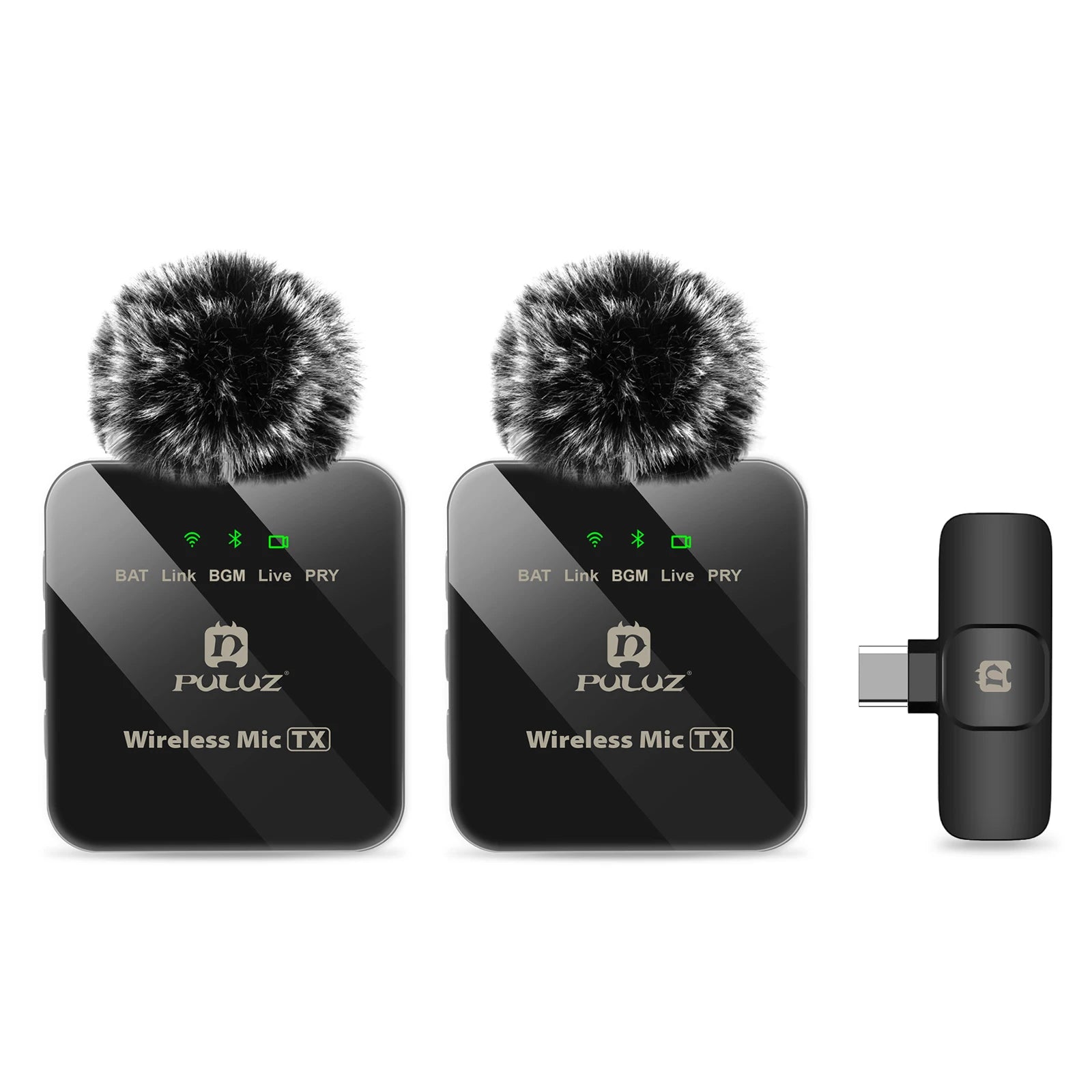 2.4G Wireless Lavalier Microphone Live Broadcast Gaming Microphone for Iphone Type-C Android Camera Audio Video Foryoutube