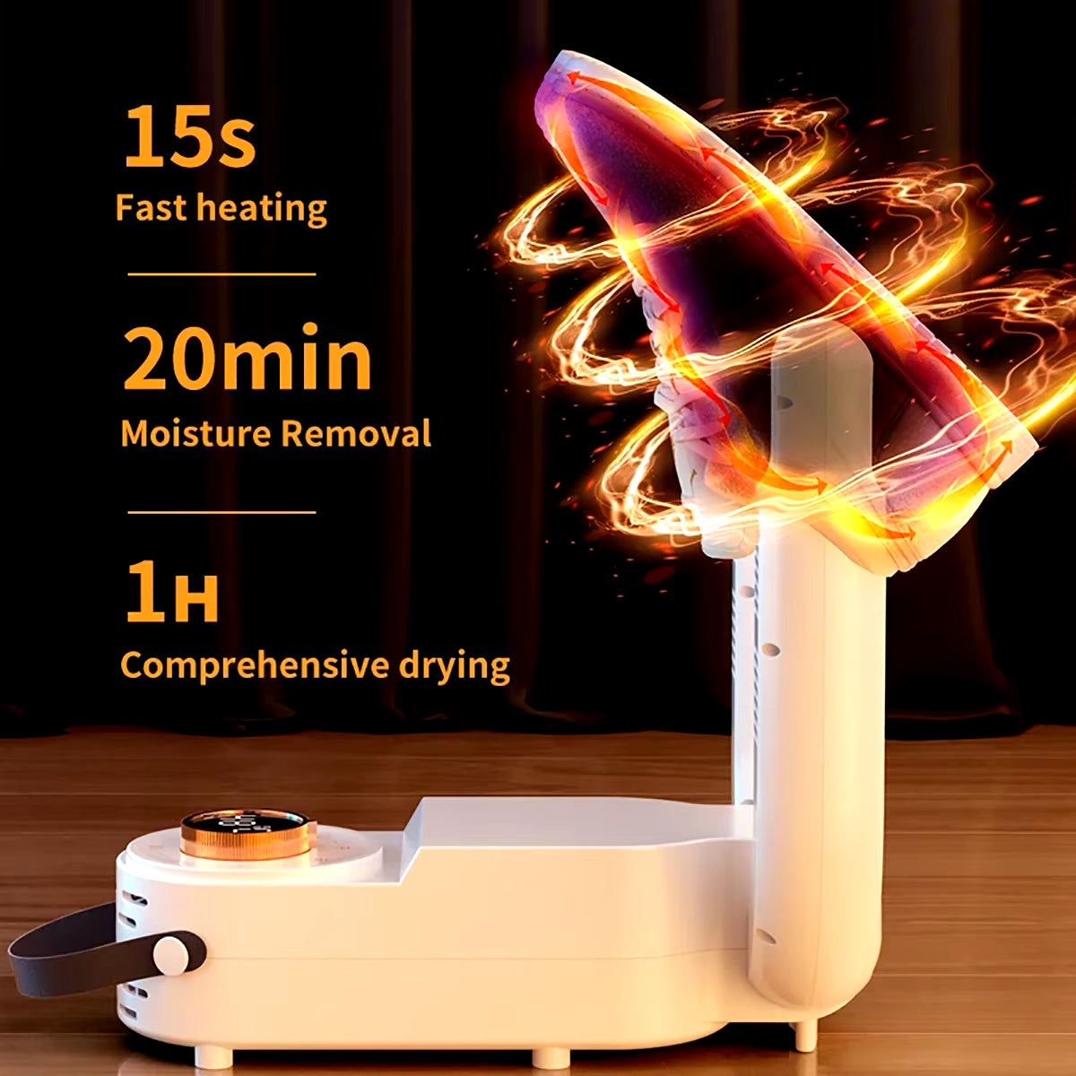 Shoe Dryer Intelligent Timer Adjustable Dryer Quick Drying Deodorizing Sterilizing Shoe Dryer Household Shoe Warmer Heater
